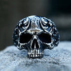 PENDRA Skullcarve Gothic Carved Skull Ring