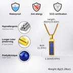 PENDRA Lapis Lazuli 2 Pendant Necklace