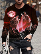 PENDRA Animal Print Long Sleeve T-Shirt