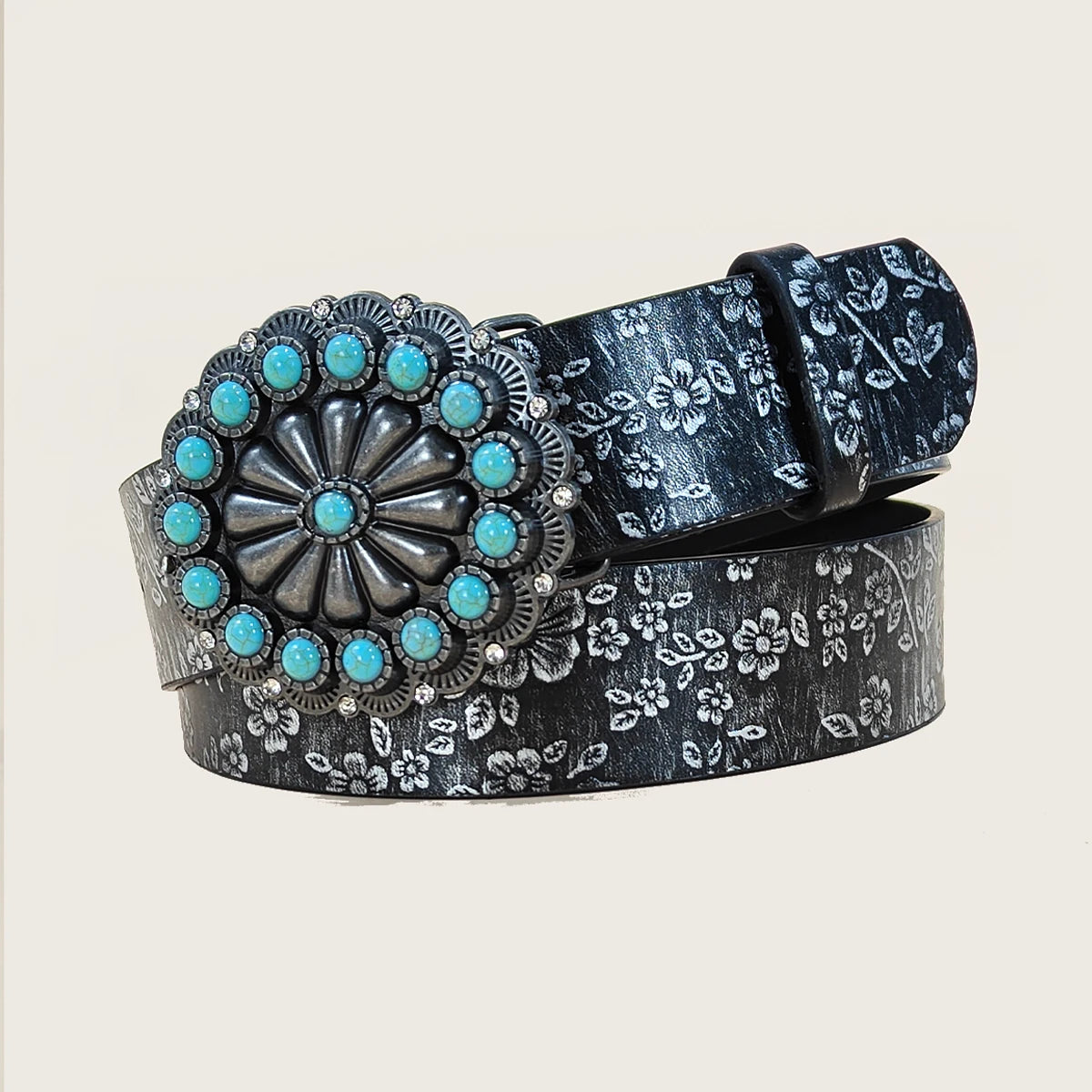 PENDRA Serara Leather Floral Luxury Belt