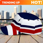 1pc Featuring an Strike Abstract Stripes Design, This Adjustable Snapback Cap Is Ideal for Street And Outdoor Activities.
