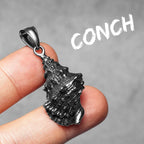 PENDRA Conch Stuff Steel Necklace