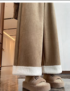PENDRA Corduroy Splicing Lamb Pants