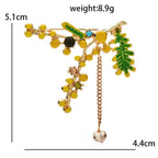 PENDRA Orchard Enamel Fruit Crystal Brooch