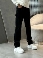 Spring Summer New Vintage Casual Slimming Straight-Leg Pants Washed Loose Micro-Cone Workwear Jeans for Men Man Clothes