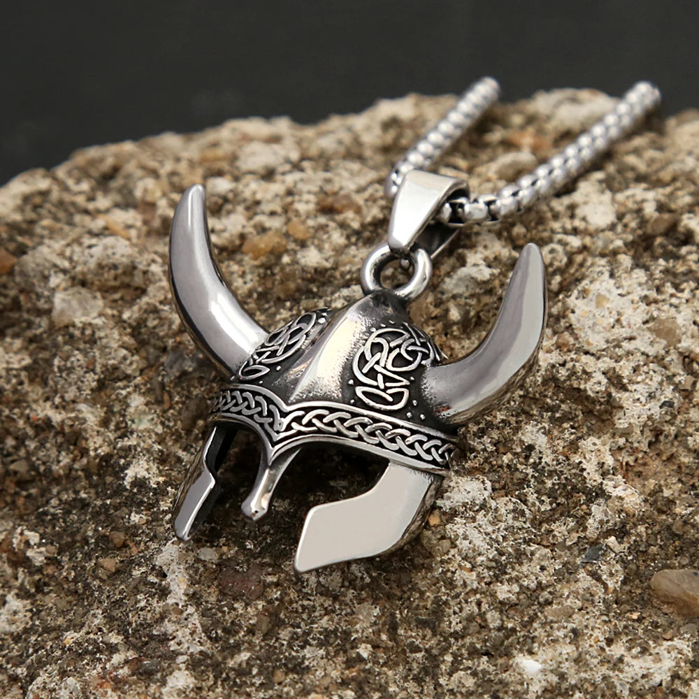 PENDRA Helmetmask Stainless Steel Helmet Mask Pendant