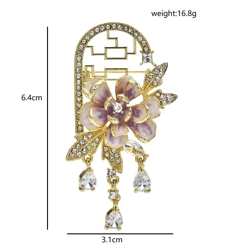 PENDRA Florielle8 Floral Brooch