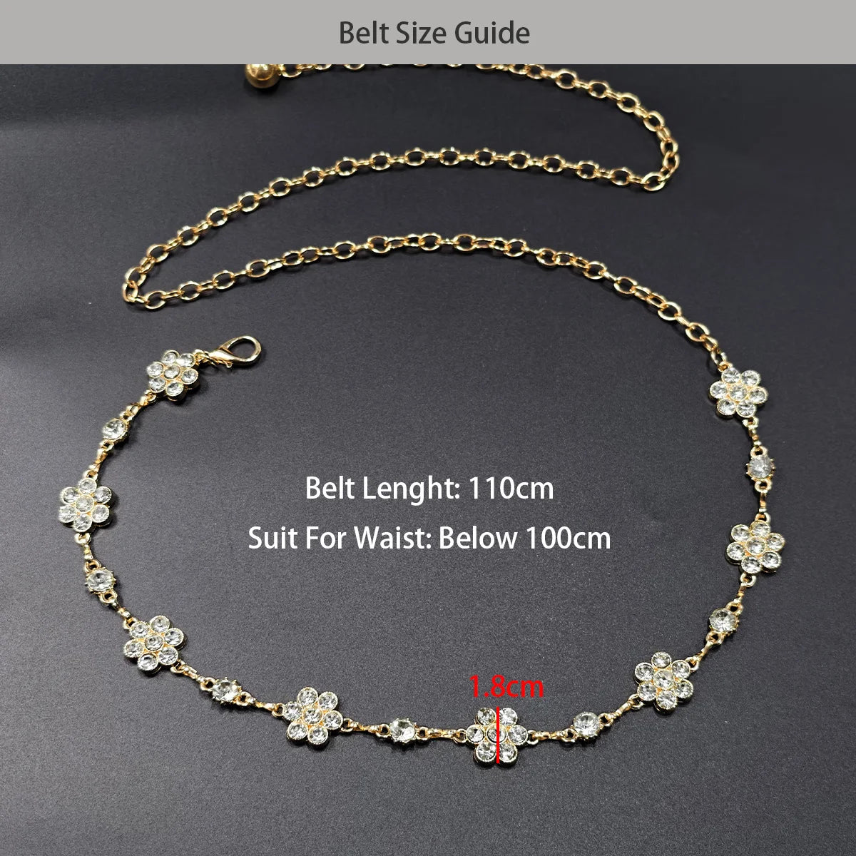 PENDRA Miraene Gemstone Minimal Waist Chain Belt