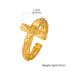 PENDRA Quinorin Cross Charm Ring