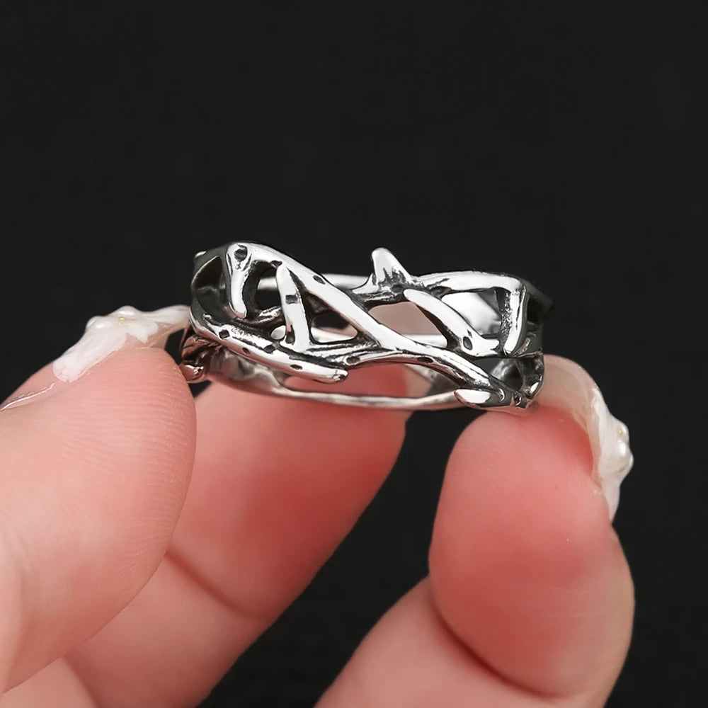 PENDRA Peacelaurel Stainless Steel Peace Olive Branch Pendant