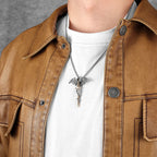 PENDRA Dragon Slaying Sword Steel Necklace