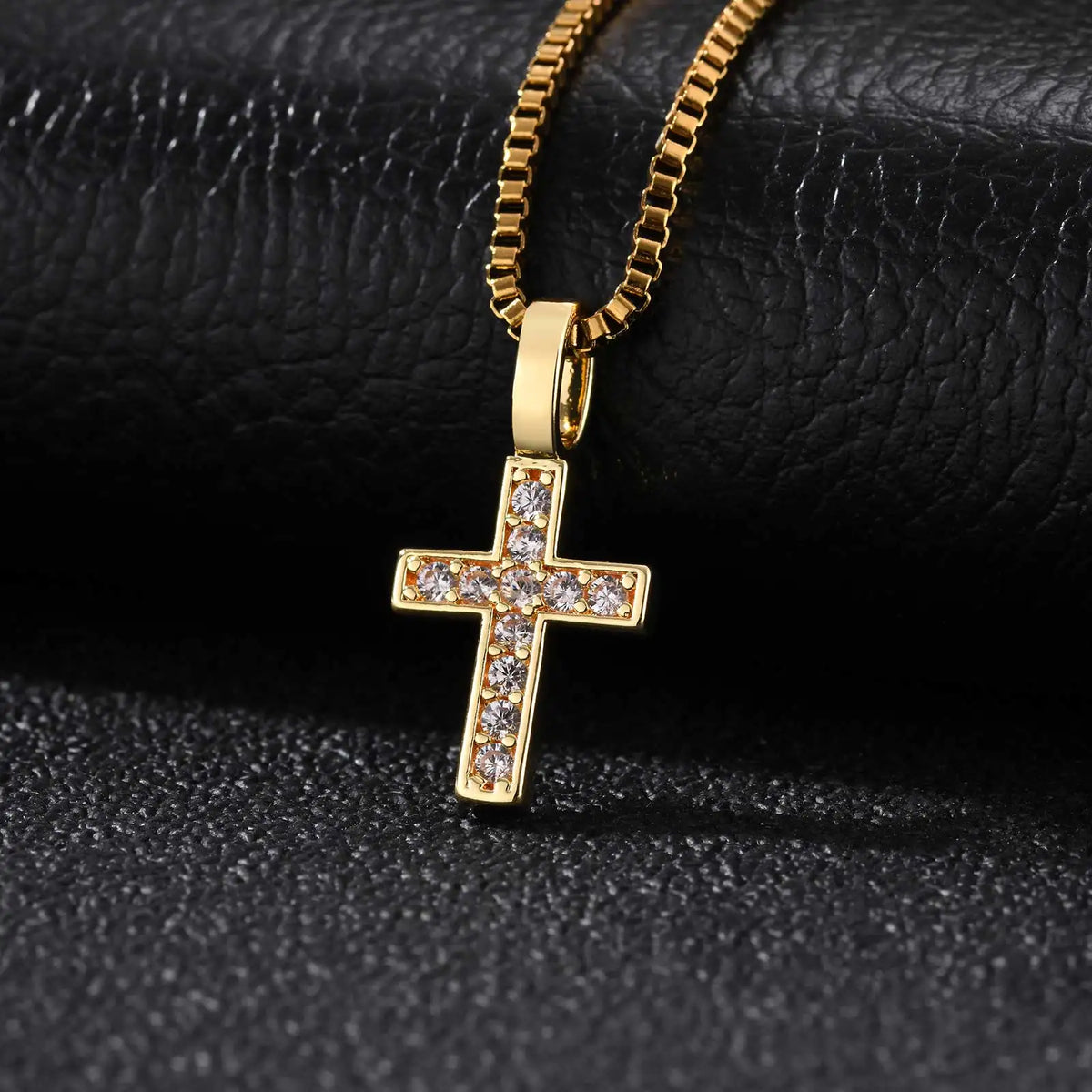 PENDRA Cross Zircon Pendant Necklace