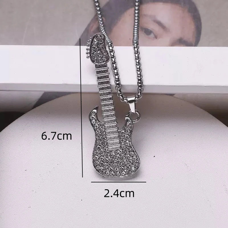 PENDRA Guitarshine Rhinestone Guitar Pendant
