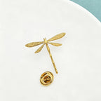 PENDRA Tiny Dragonfly Metal Insect Brooch
