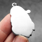 Merry Christmas Santa Claus Men Necklaces Stainless Steel Pendant Chain Women Fashion Jewelry Punk Accessories Gifts Wholesale