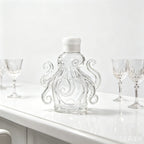 Stylish Octopus Glass Wine Bottle,Creative Whiskey Decanter for Home Bar,Liquor Dispenser for Vodka Scotch Collectible