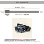 PENDRA Galaeva Black Skull Luxury Belt