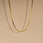 PENDRA Snake Gold Flat Chain Necklace