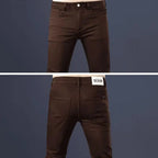 Brands Original 2026 Luxury Brands Clothing Fashion Casual Jeans Slim-fitting Pants Handsome Korean Casual Coffee Men's Pants