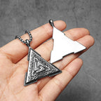 PENDRA Odin's Triangle Steel Necklace