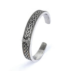 PENDRA Tree of Life Black Rune Stainless Steel Bracelet