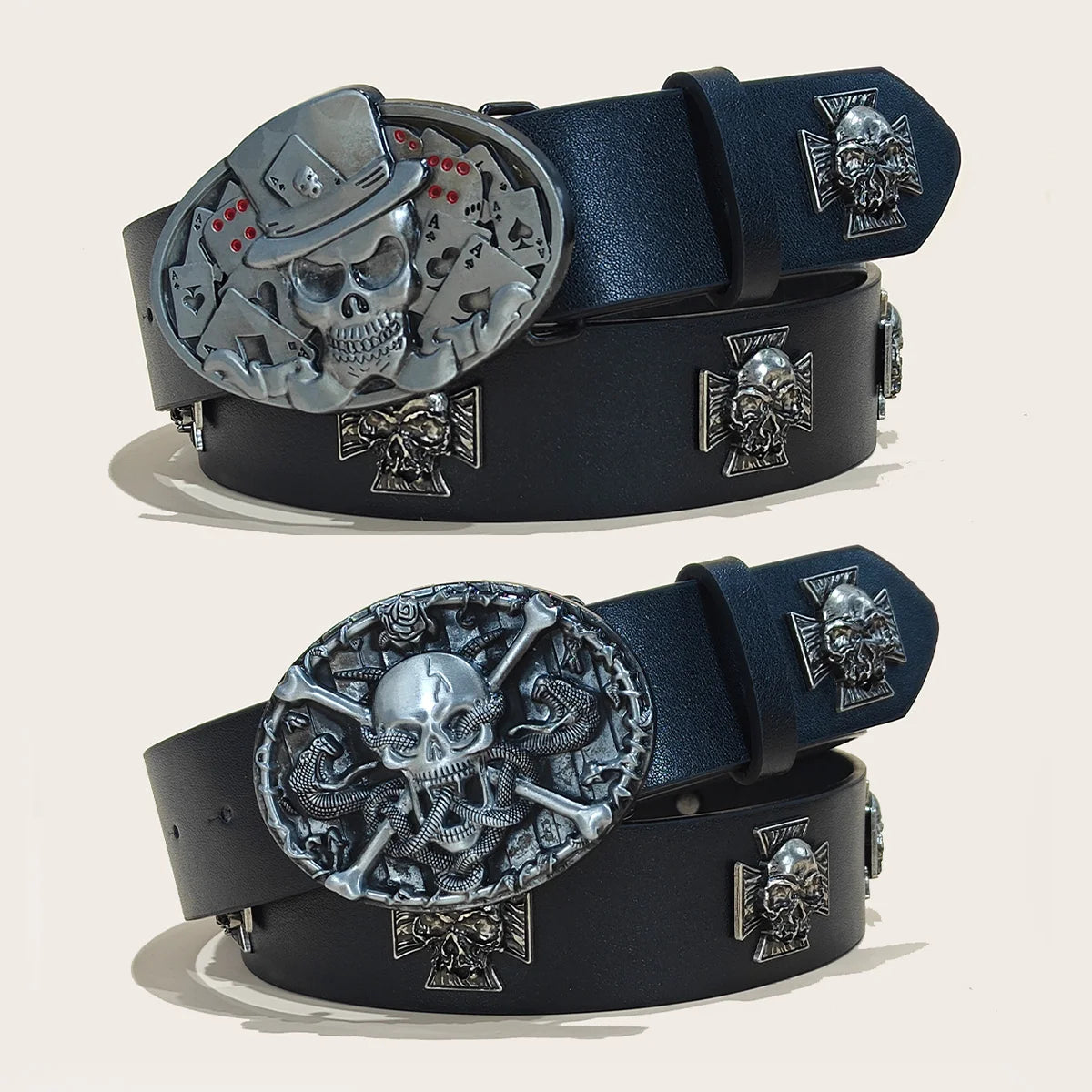 Punk Men's Belt Bohemian Style Fashion Personalized Belt For Men and Women Gothic Rock Y2K Belts For Jeans Dresses & Casual Wear