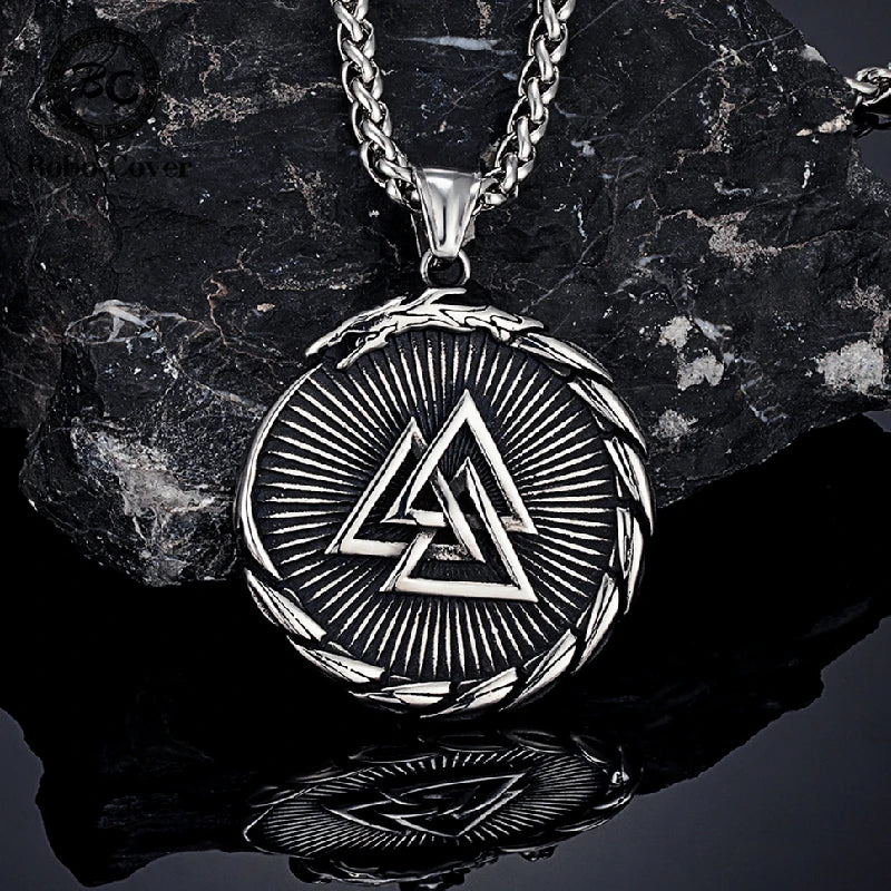PENDRA Dragon Black Compass Necklace