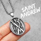 PENDRA Catholic Padre Pio Steel Necklace