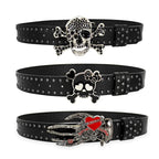 PENDRA Noraara Black Skull Luxury Belt