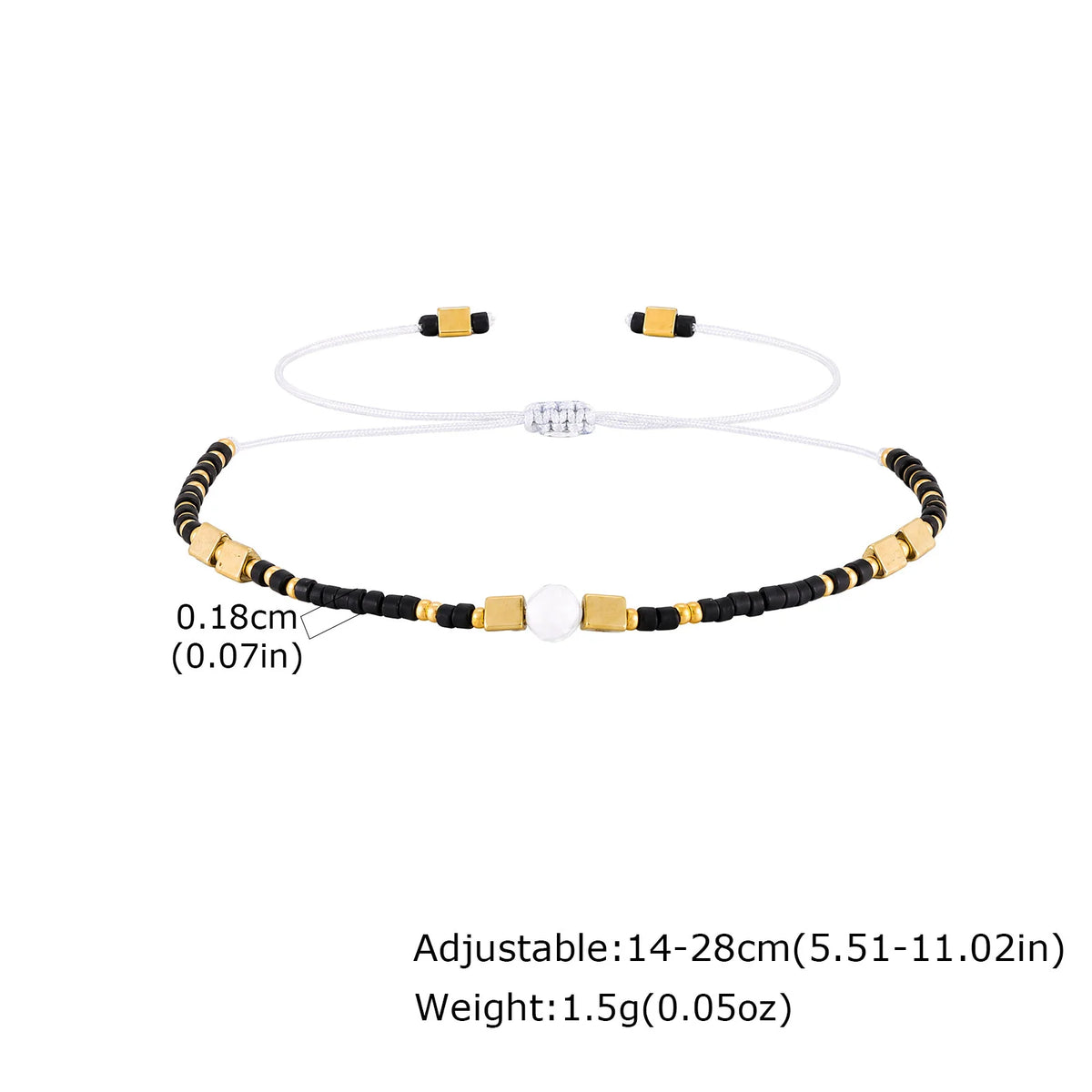 1/2/3pcs Boho Beaded Bracelets for Men,Handmade Mini Gold Color Stainless Steel Beads Glass Seeds Wristband,Summer Jewelry