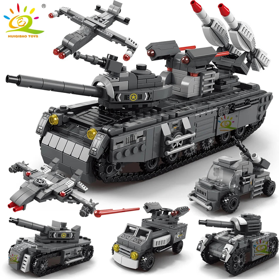 PENDRA Military Tank Plane Building Set