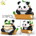 PENDRA Cute Panda Micro Building Set