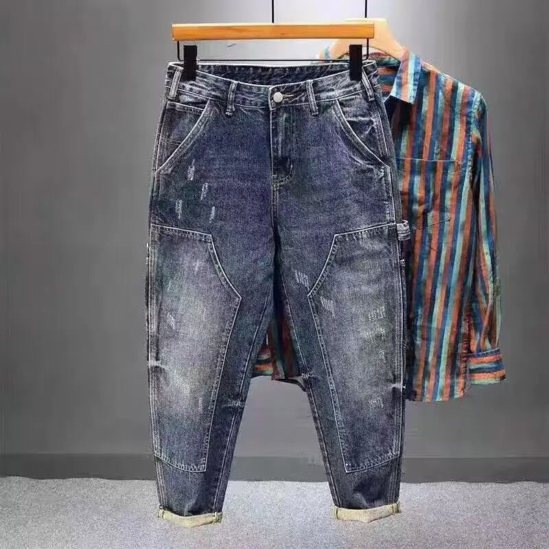 PENDRA Heavy Brand Tooling Jeans