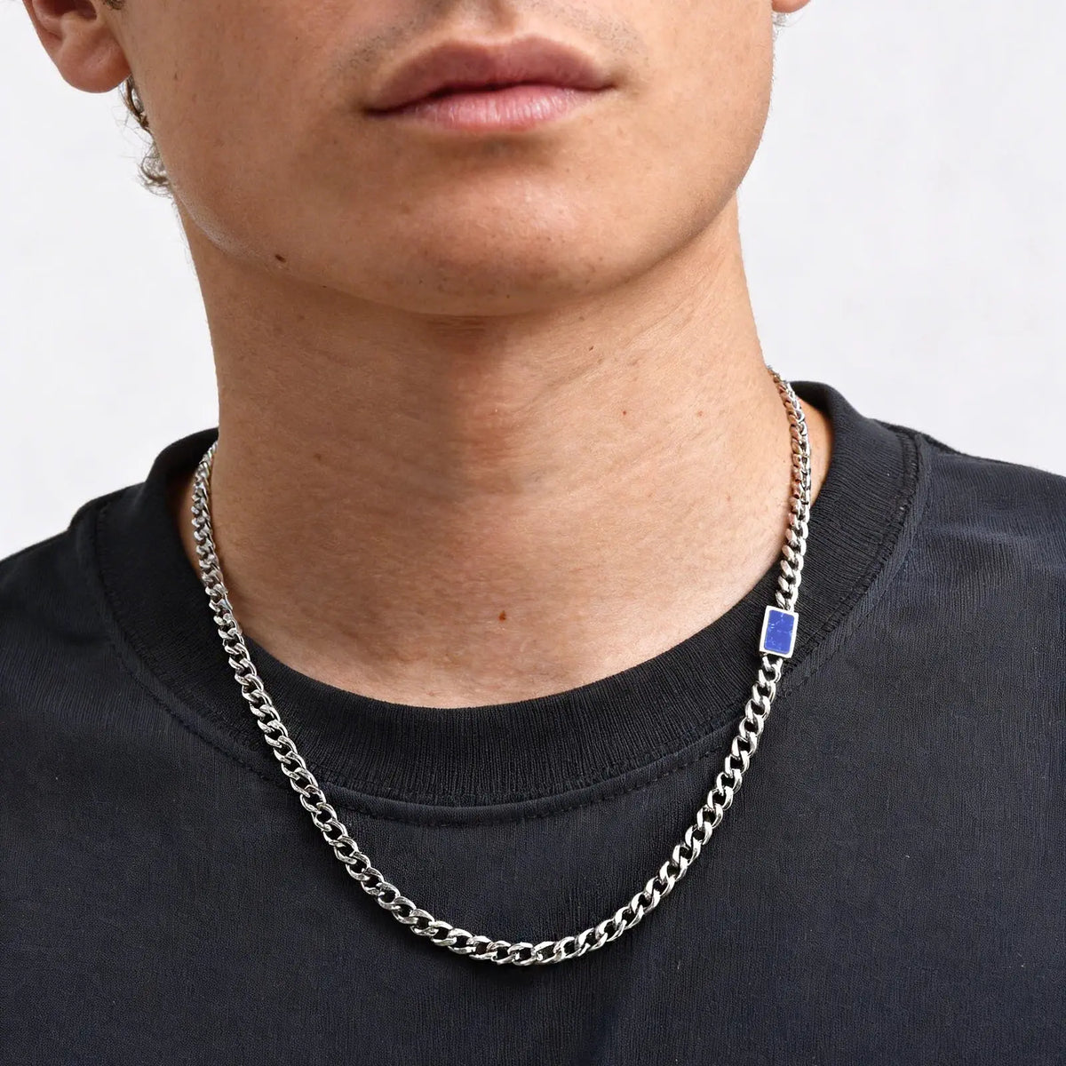 PENDRA Cuban Stone Link Chain Necklace