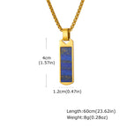 PENDRA Lapis Lazuli 2 Pendant Necklace