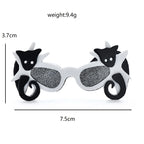 PENDRA Lovely Acrylic Bats Glasses Brooch