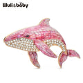 PENDRA Ocean Rhinestone Whale Brooch