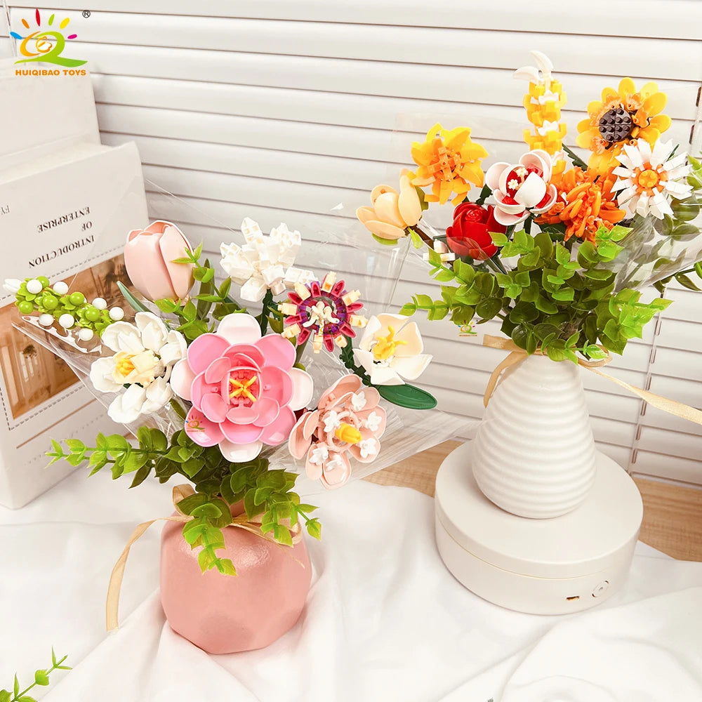 PENDRA Bouquet Rose Micro Building Set