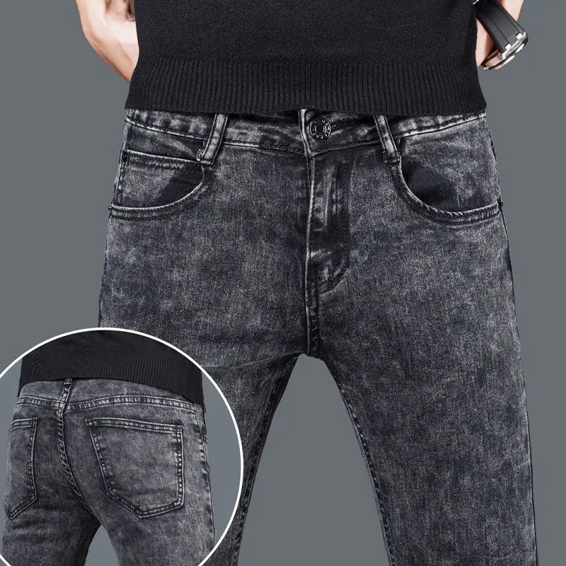 PENDRA Plush Wool Korean Jeans
