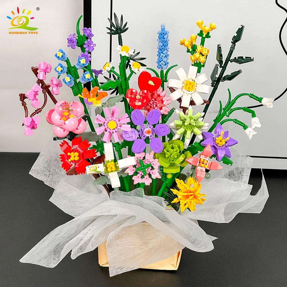 PENDRA Bouquet Rose Micro Building Set