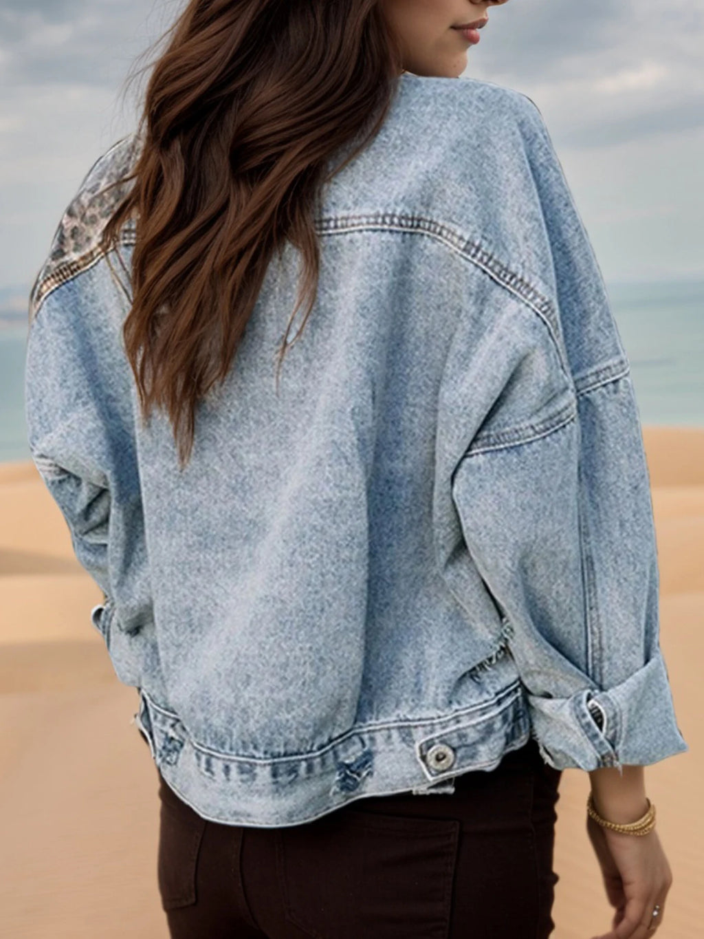 PENDRA Washed Blue Long Jacket
