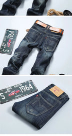 PENDRA Denim Straight Dark Pants