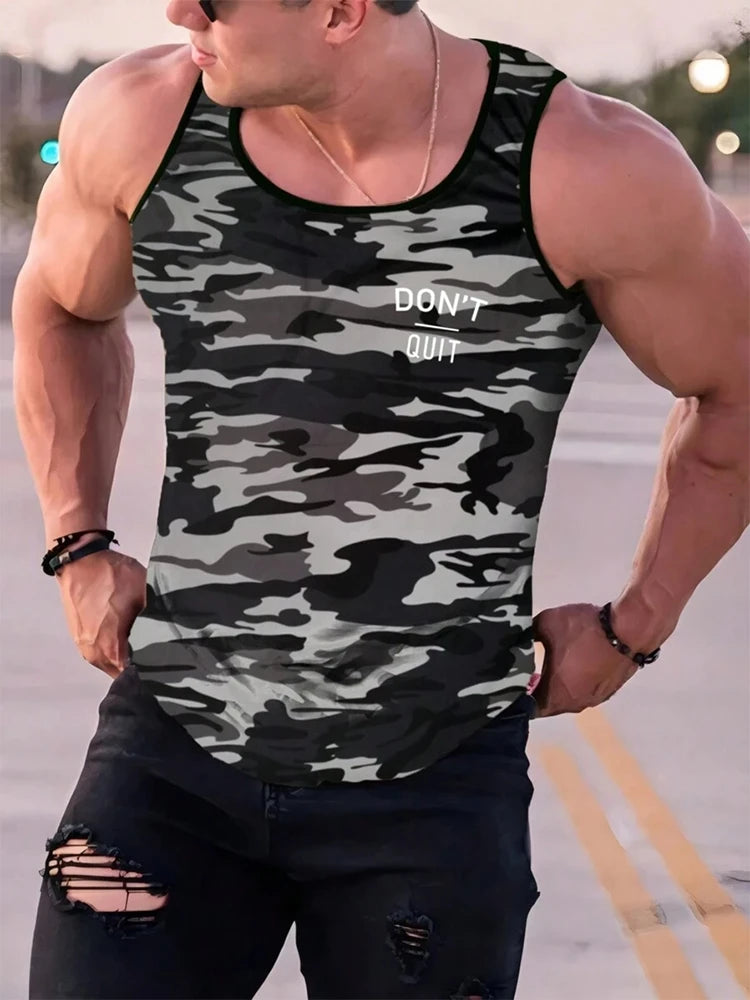PENDRA Printed Sport Sleeveless T-Shirt