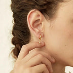 PENDRA Starfish 925 Sterling Silver Hoop Earrings