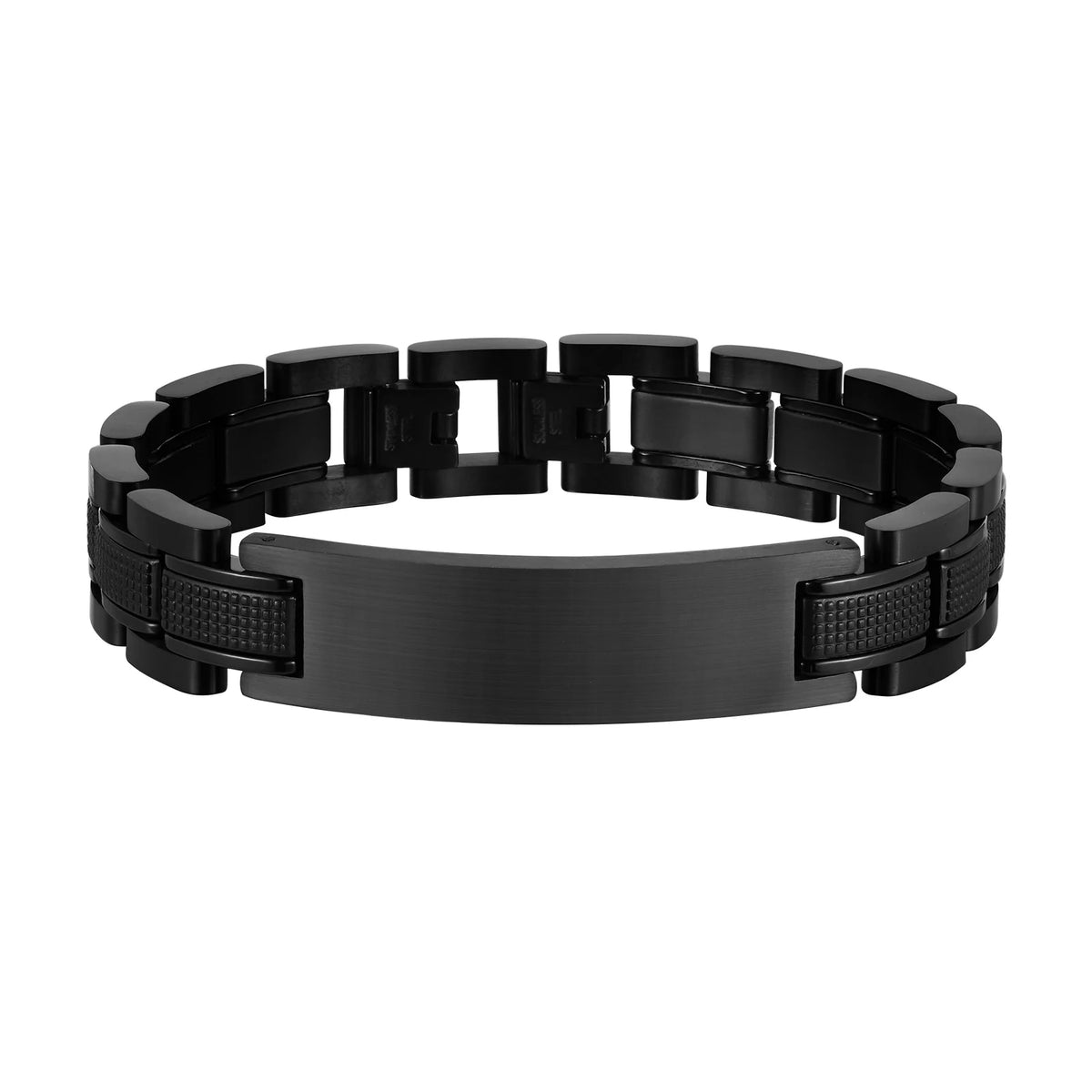 Customized Watch Band Bracelet for Men,Personalized Stainless Steel Chunky Bracelet,Luxury DAD Husband Boyfriend Gift