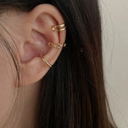 PENDRA Silver Tassel Ear Accessory