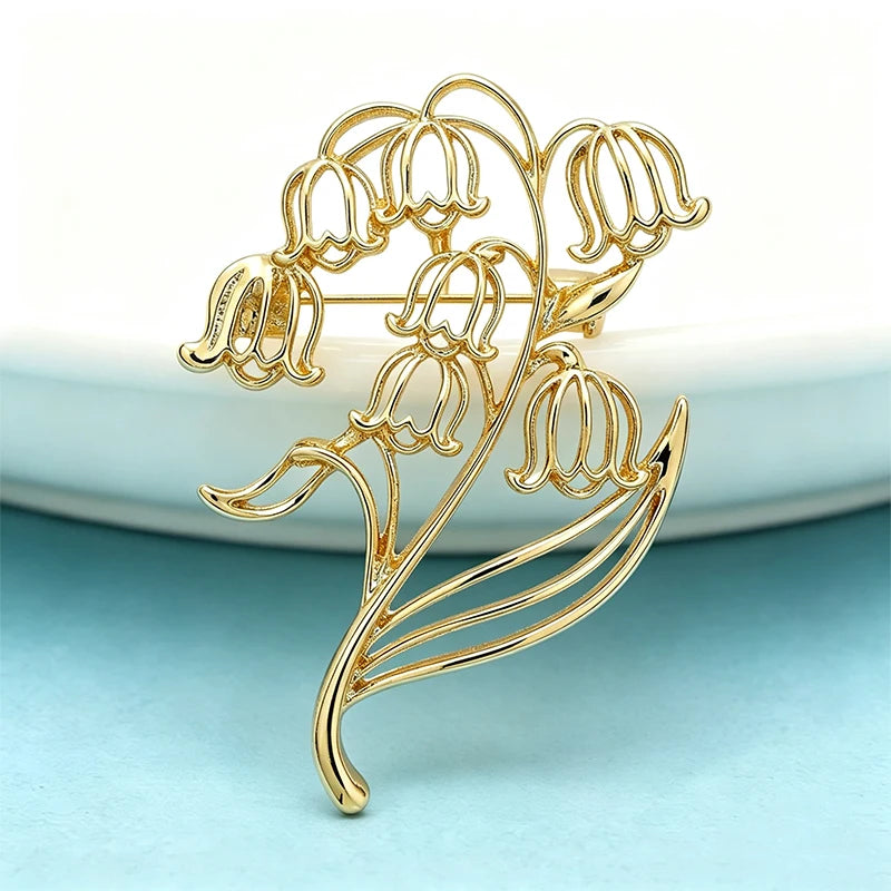 PENDRA Liliana Alloy Lily Flower Brooch