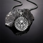 PENDRA Rune Norse Skull Necklace
