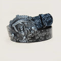 PENDRA Noralia Black Floral Belt