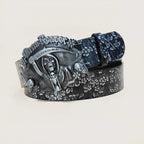 PENDRA Noralia Black Floral Belt